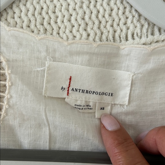 Anthropologie Lace Peplum Top size XS - Picture 9 of 12